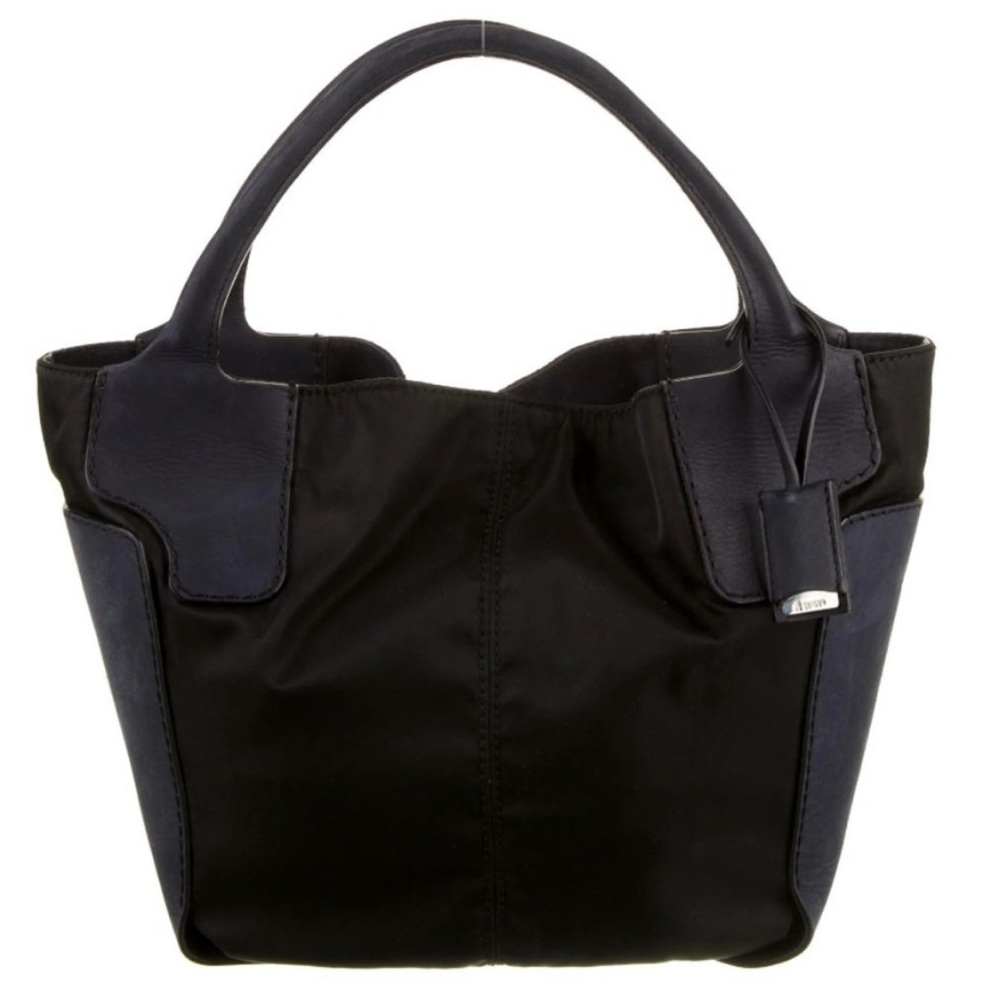 Authentic JIL SANDER (Original) Made in Italy | Mixed-Material Tote Black